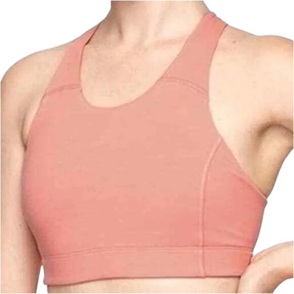 Outdoor Voices Key Sports Bra TechSweat Crossback Padded Stretch Orange XS - Picture 1 of 5